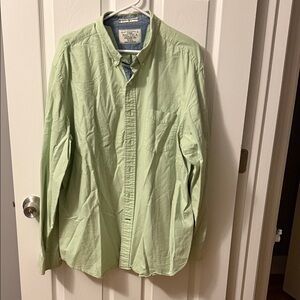 Nautica Sea Voyage Blue and Light Green Shirt XXL